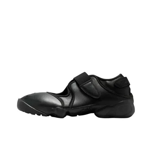 Nike Air Rift Slip Resistant Abrasion Resistant Низкий Топ Повседневная обувь Женская Черная