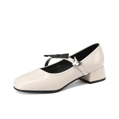 Mulinsen Грубый каблук Мэри Джейн туфли 3,7CM Женские