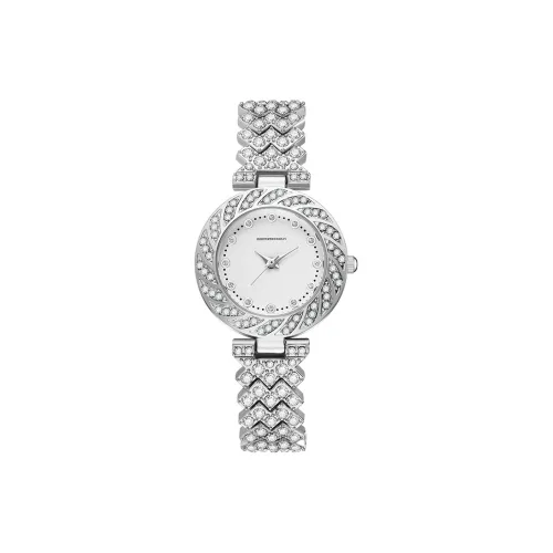 Corriberty Кварцевый механизм сплав ремешок женские часы белый циферблат