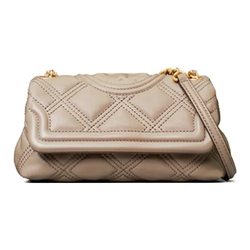 TORY BURCH Fleming Sheepskin Ткань Сумка через плечо Сумка на плечо Мини Женская Серый