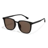 Чёрная оправа с чайными линзами