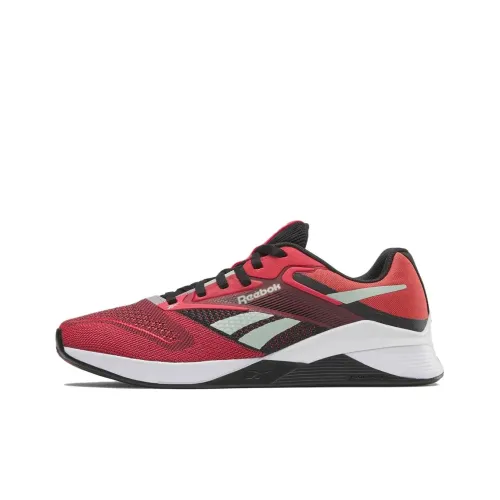 Justin Fields x REEBOK Nano X4 Low Беговые кроссовки Унисекс Красный Белый Черный