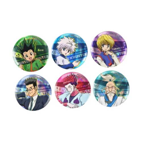 BOOM COMIC Охотник х Охотник Лазерный Водная рябь Значки
