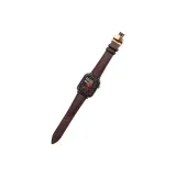 Зернистая кожа личи, кожа, золотая застежка-бабочка, темно-кофейный