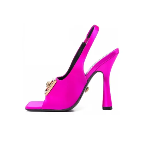 VERSACE Medusa Stylish Sandals Women's Fuchsia VERSACE Медуза Стильные Сандалии Женские Фуксия