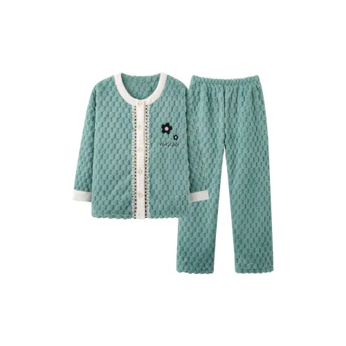 Lanza Pajama Комплект Женский Изумрудно-Зеленый