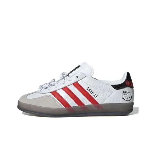 Hello Kitty x Adidas Originals GAZELLE INDOOR Low Топ Скейтборд Кроссовки Женские Белые