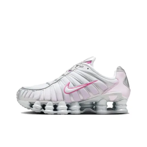 Nike Shox TL Series Slip-resistant Abrasion-resistant Low-top Беговые кроссовки Женские Белые