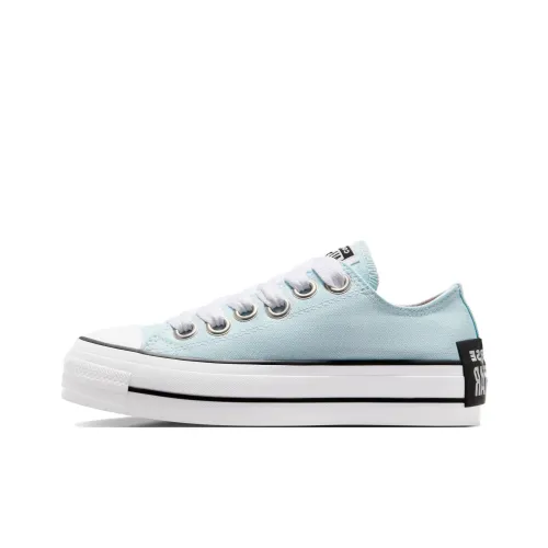 Converse Chuck Taylor All Star Abrasion Resistant визуально увеличивает рост Низкие кеды Женские Циановый