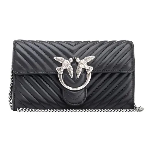 PINKO Love Bag Коровья кожа Кожа Swallow Сумка Сумка через плечо Женская Черная