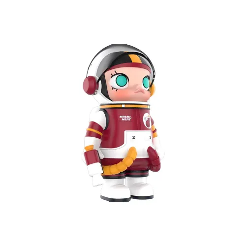 POP MART Коллаборация Edition Mega 2022 2023 NBA SPACE MOLLY Miami Heat Прозрачный Blind Box с карточкой 100%