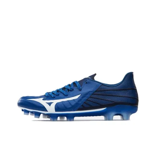 Mizuno Rebula Slip-resistant Abrasion-resistant Football Cleats Unisex Blue Мицубо Ребула Slip-resistant Abrasion-resistant Футбольные бутсы Унисекс Синий