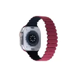 Бамбук, магнитный, силикон ~ бордовый с черным