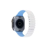 Бамбук Joint Магнитный Силикон ~ Винтажный белый с Туманный синий