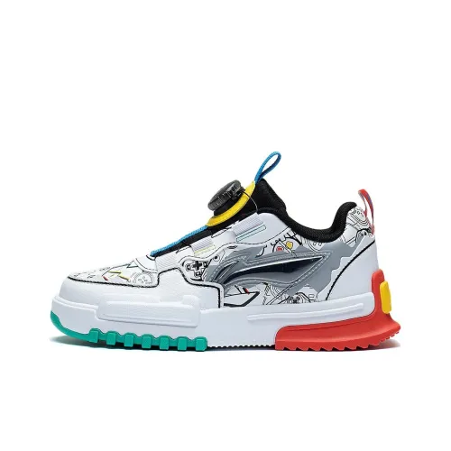 LINING YOUNG Journey 3,0 Амортизация Низкий Топ КIDS Лайфстайл Обувь Белый Зеленый Серый