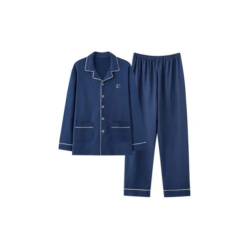 UAVAE ZJ QKM9197 Синий Мужской Пижамные комплекты