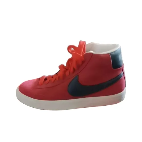 nike Blazer Mid Slip Resistant Abrasion Resistant MID Топ Скейтборд Кроссовки Женские Красный