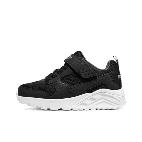 Skechers Uno Lite Дышащие Низкие Кеды для Детей Lifestyle Shoes Черные Подростки