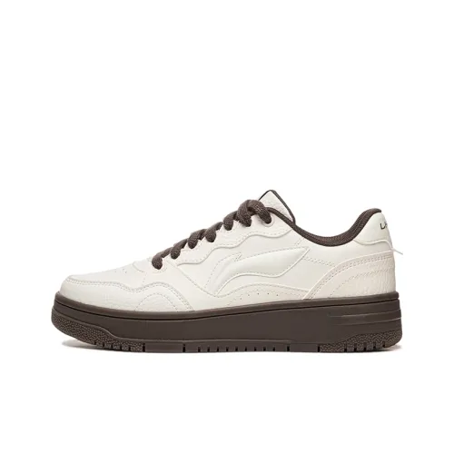 LINING Tianji Soft Скейтборд Кроссовки Низкие Туманно-Белый Женский