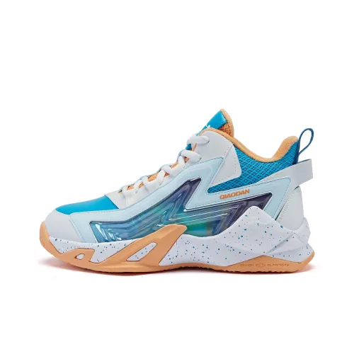 QIAODAN Амортизация Износостойкие детские повседневные кроссовки Нефритово-морской Синий Подростки