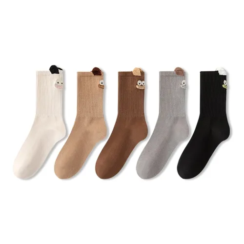 JIAZINI Носки Crew Женские упаковка из 5 пар