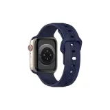 Яблоко Вертикальные полосы Часы Полоска ~ Полночный синий