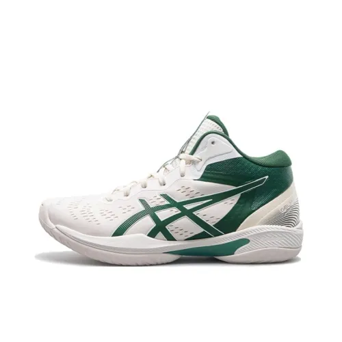 Asics GELHOOP V16 Баскетбольные кроссовки MID Топ Белый Зеленый Мужской
