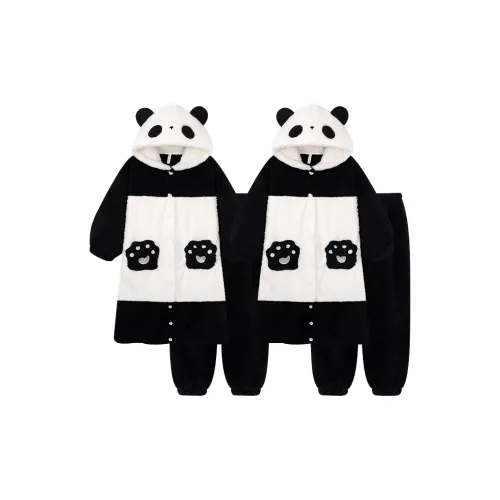 O'MESIK Пижамный комплект унисекс черный белый