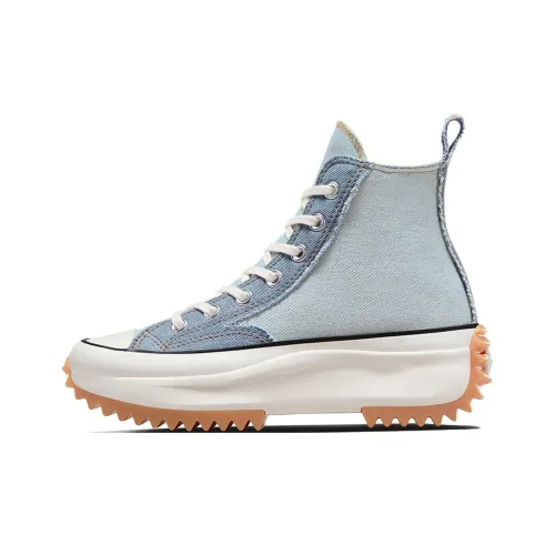 Converse Run Star Hike Аbrasion Resistant Высота Увеличивающая Высокие Кеды Повседневная Обувь Унисекс Синий