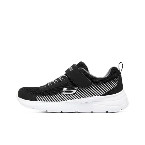 Skechers Kids Casual Low Top Черный/Серый Школьный