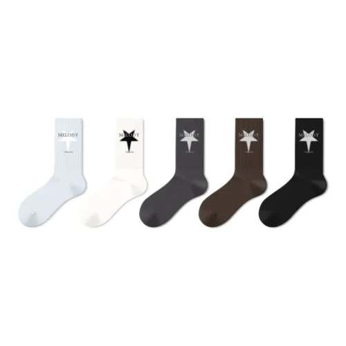 SEM R Носки Crew Мужские 5 пар смешанные цвета