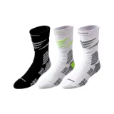 3 упаковки (Белый Серый + Белый Зеленый + Черный)