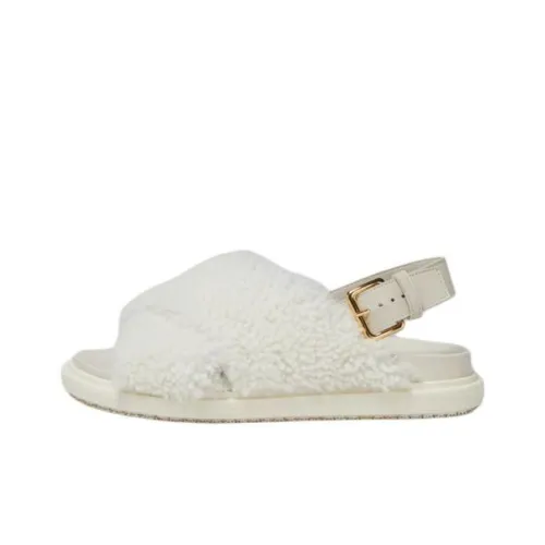 MARNI Fussbett One Ремень Сандалии Женские Белые