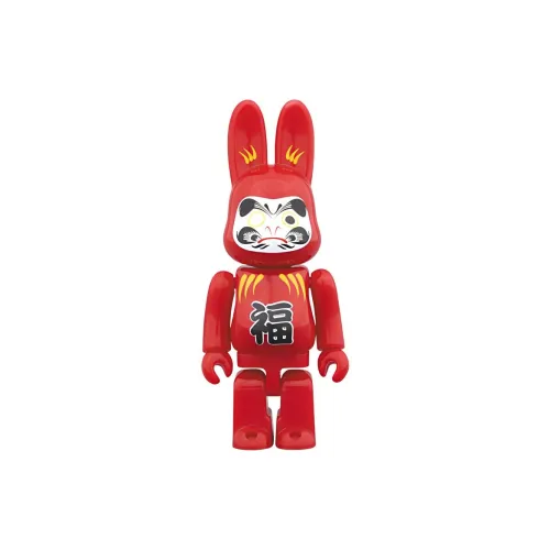 BE@RBRICK BE@RBRICK Dharma Collection Damo Кроличий Ушный First Красный Красный Прозрачный Слепой Бокс с Карточкой 100% 8 см