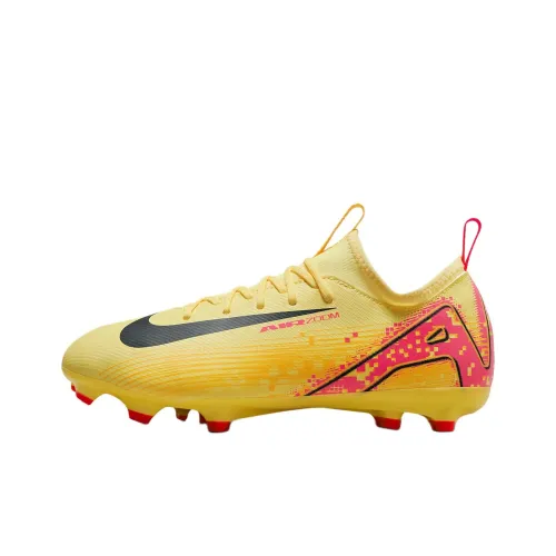 Nike Mercurial Vapor 16 Противоскользящие Устойчивые к истиранию Низкие Детские Футбольные Бутсы Желтые