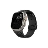 Черный ремешок для часов (черная металлическая пряжка)