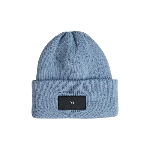 Y 3 Полиэстер Beanies Унисекс Синий