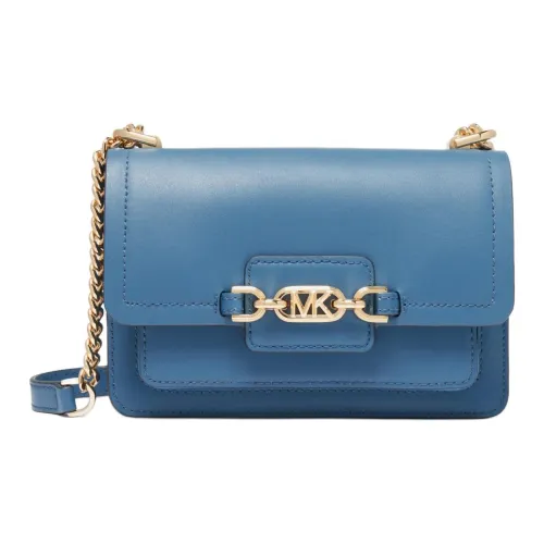 MICHAEL KORS Heather Корова Кожа Сумка через плечо Экстра Маленькая Женская Тяжелая Ткань Синий