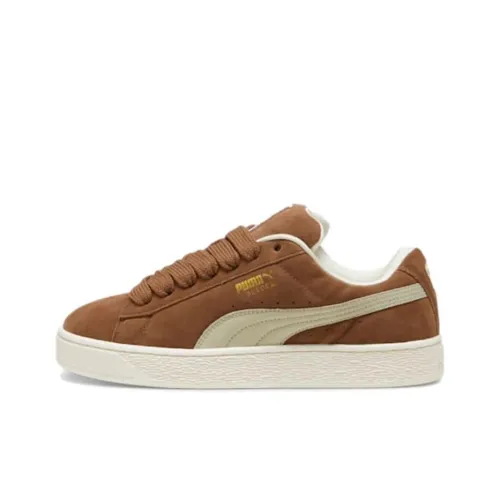 PUMA Suede XL Скейтборд Кроссовки Низкие Коричневый/Белый Унисекс