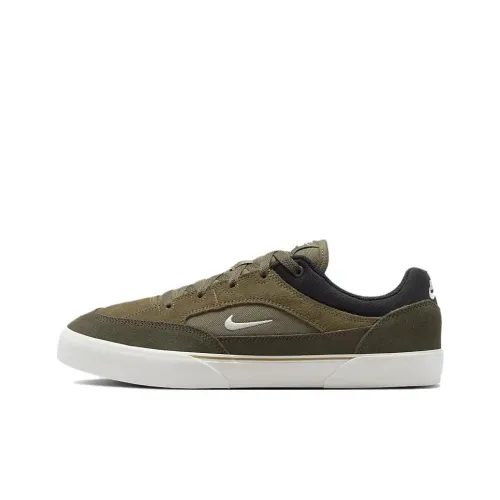 Nike SB MALOR Скейтборд Кроссовки Низкие Топ Оливково-зеленый/Хаки зеленый/Черный/Парусный белый Унисекс
