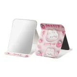 Большой 3D Мягкий Кролик - Складное Зеркало для Макияжа (Однослойное Стильное Позиционирование)