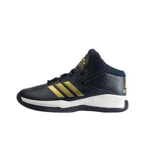 Adidas Slip-resistant Abrasion-resistant MID Топ Баскетбольные кроссовки Мужской Синий