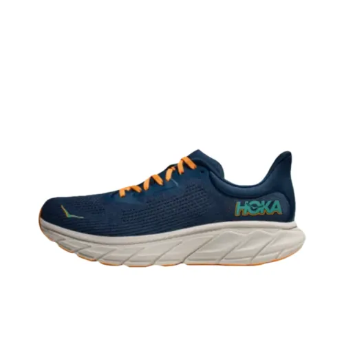 HOKA ONE ONE Arahi 7 Противоскользящие Устойчивые к истиранию Низкий Топ Беговые кроссовки Мужской Синий