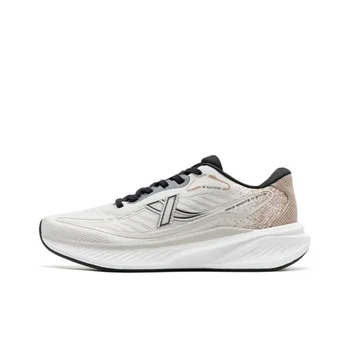 XTEP Kunpeng Slip-resistant Abrasion-resistant Low Top Casual Running Shoes Men's White Brown XTEP Kunpeng Противоскользящий Устойчивый к истиранию Низкий Топ Повседневные Беговые Кроссовки Мужские Белый Коричневый