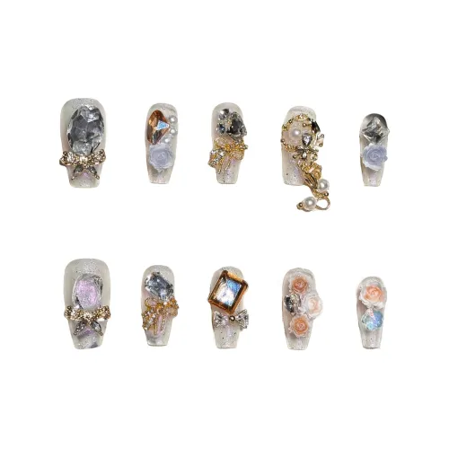 XIAMEIYU Кисточка Цепь Акварель Премиум Feel False Nail Средний ЛАДДЕР 20 мм