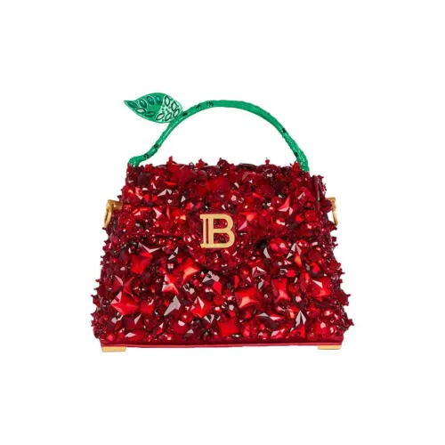 BALMAIN B Buzz Вискоза Сумка через плечо Сумка Маленькая Женская Красная