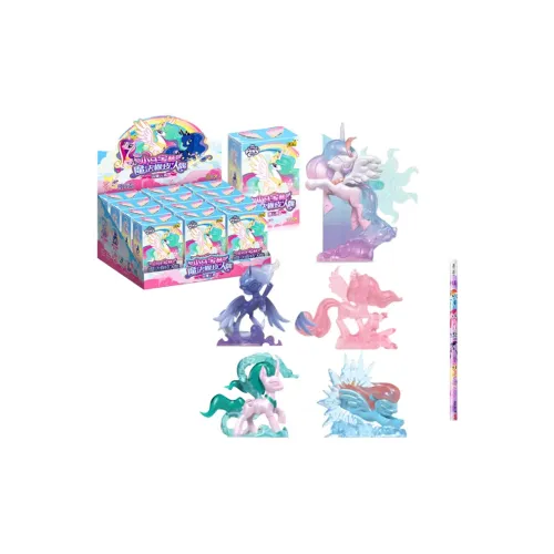 KAYOU Мой маленький пони Волшебный Мини Резиновый Кукла карандашный стиль Игрушка Слепые коробки Один Mystery Коробка Целая коробка 12 шт