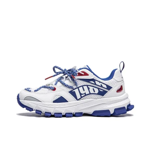 LINING YOUNG Sports Life Collection MID Топ KIDS Lifestyle Shoes Белый Синий