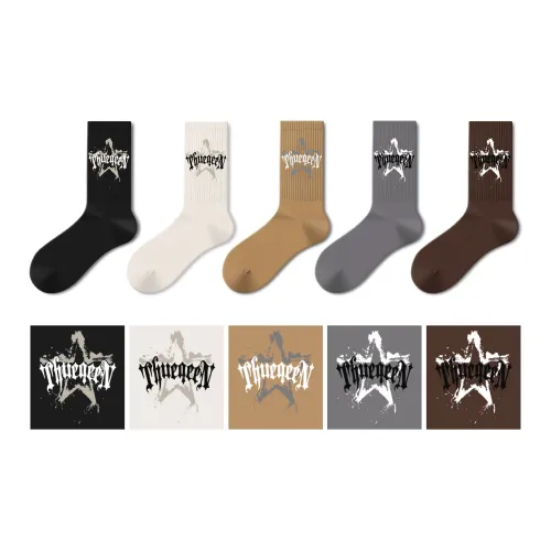 SEM R Носки Crew Мужские 5 пар смешанные цвета