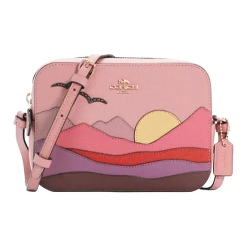 COACH Camera Кожа Camera Сумка Сумка через плечо Мини Женские Розовый многоцветный